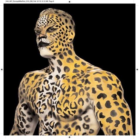 leopard body paint